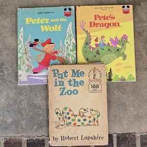 2 Vintage Disney Book Club Books, 1 Dr. Suess